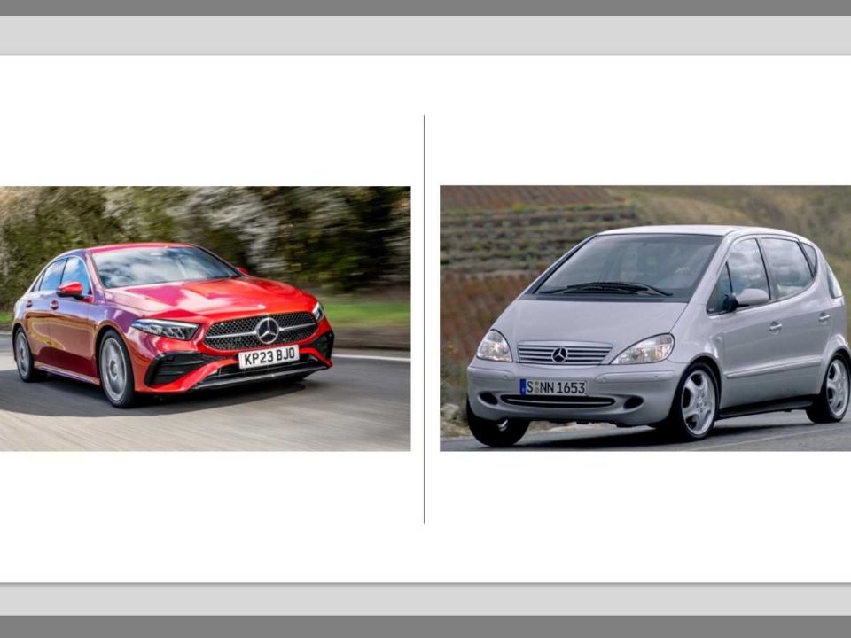 Mercedes Classe A da primeira geração era apenas um monovolume bem pequeno e se tornou um carro bem mais sofisticado